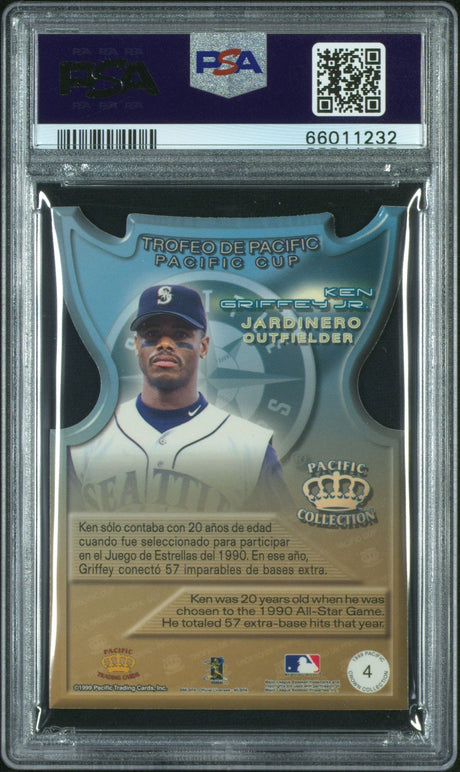 1999 Pacific Crown Collection Pacific Cup Ken Griffey Jr. - [PSA 9] - Back