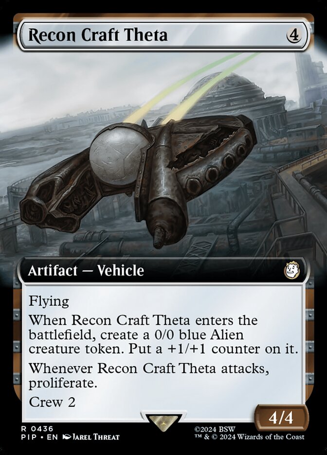 Recon Craft Theta - [Foil, Extended Art] Fallout (PIP)