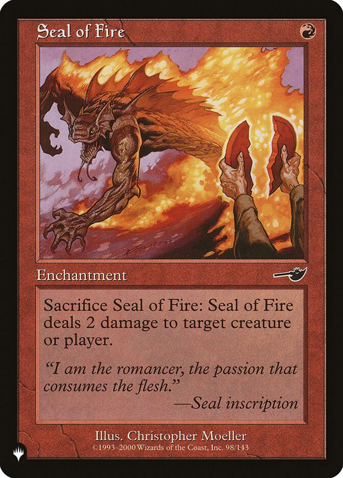 Seal of Fire (NEM-98) - The List (PLST)