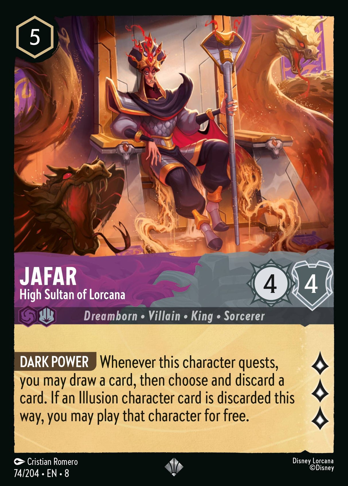 Jafar - High Sultan of Lorcana - [Foil] Reign of Jafar (8)