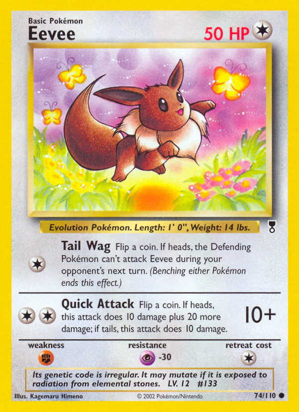 Eevee (74/110) - [Reverse Holo] Legendary Collection (LC)
