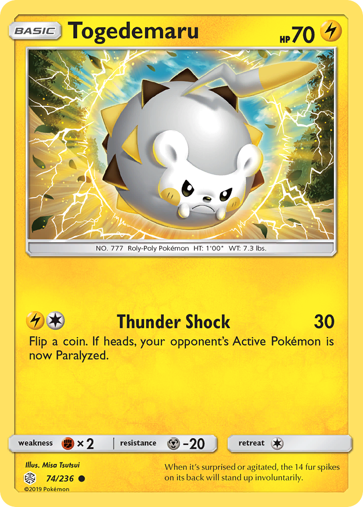 Togedemaru (74/236) - [Reverse Holo] Cosmic Eclipse (CEC)