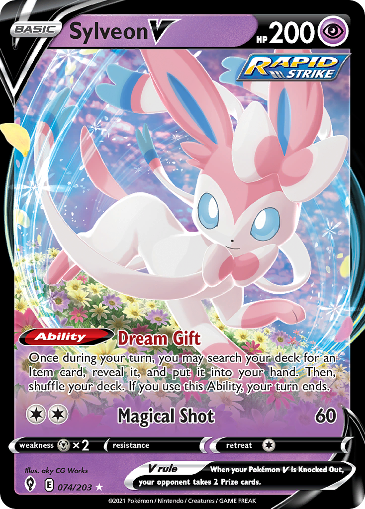 Sylveon V (74/203) - [Holo Foil] Evolving Skies (EVS)