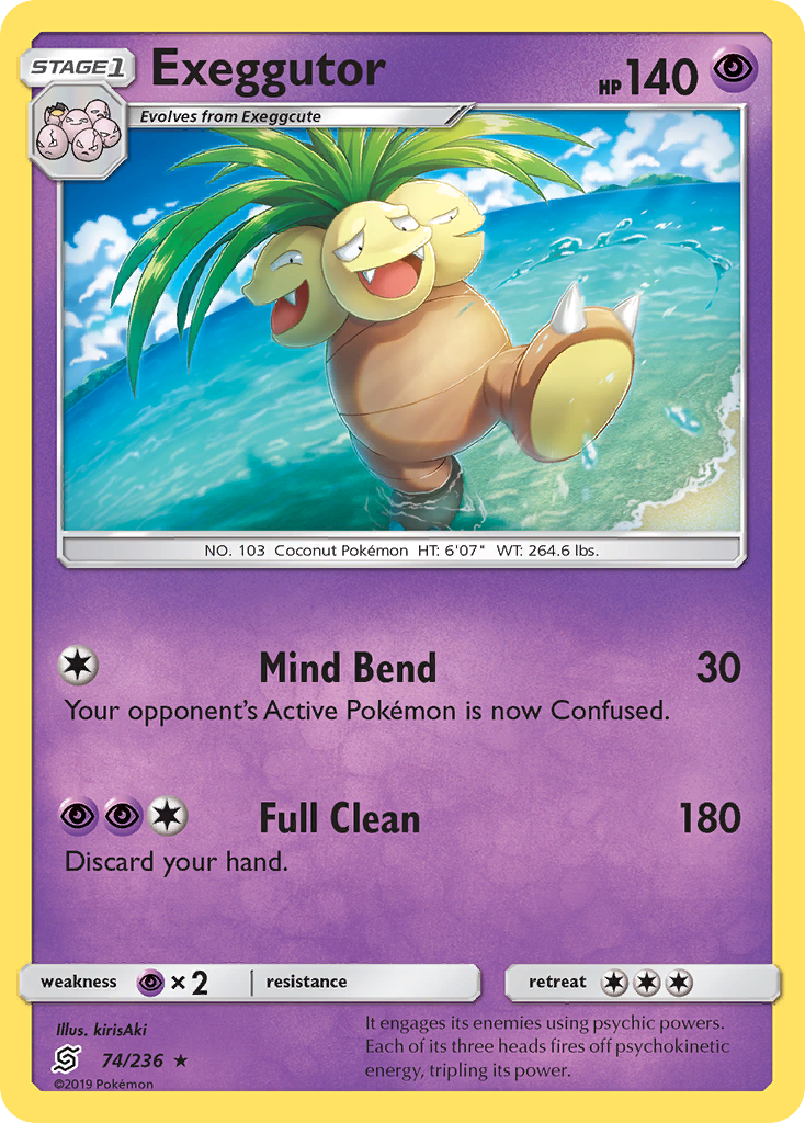 Exeggutor (74/236) - [Reverse Holo] Unified Minds (UNM)
