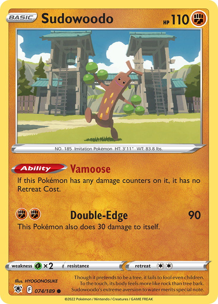 Sudowoodo (74/189) - [Reverse Holo] Astral Radiance (ASR)