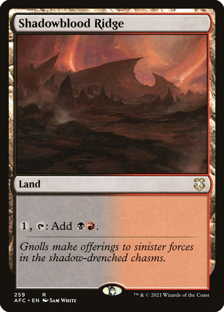 Shadowblood Ridge (259) - Forgotten Realms Commander (AFC)