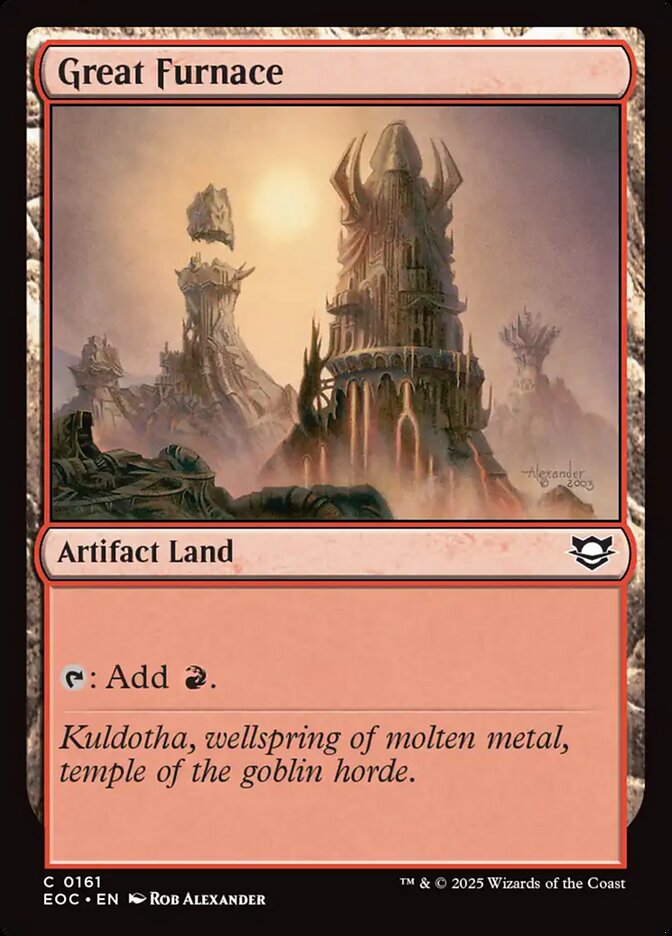 Great Furnace (161) - Edge of Eternities Commander (EOC)