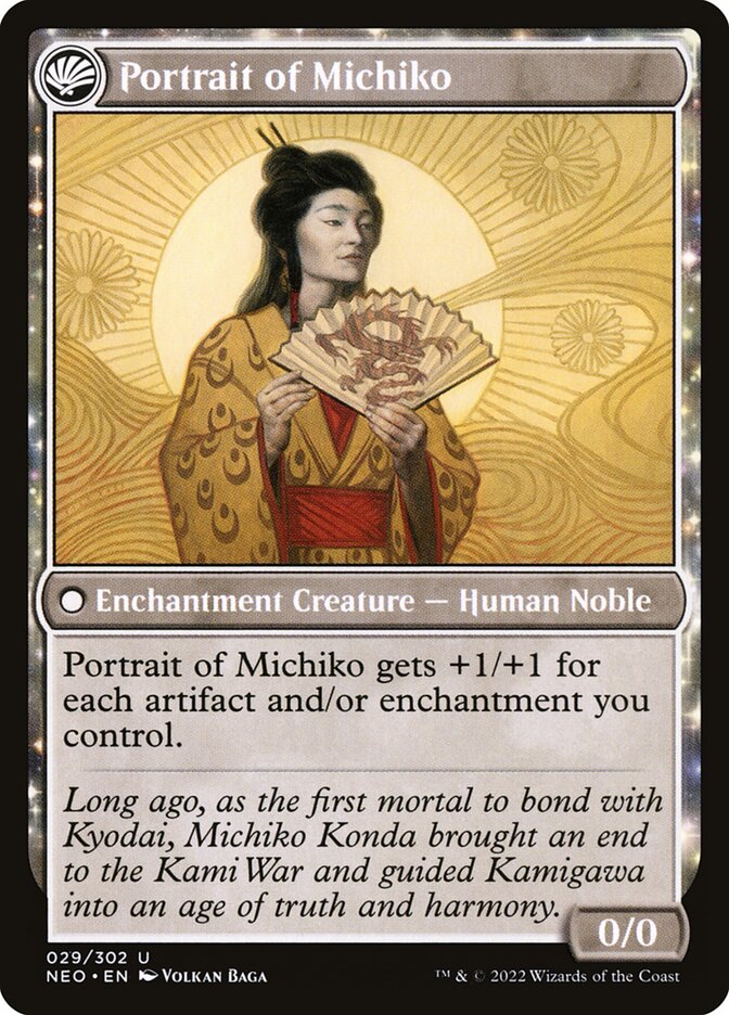 Michiko's Reign of Truth // Portrait of Michiko (29) - Kamigawa: Neon Dynasty (NEO)