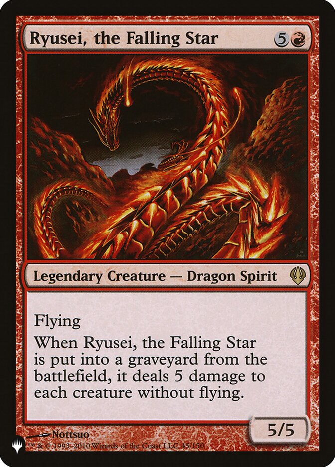 Ryusei, the Falling Star - The List (PLST)