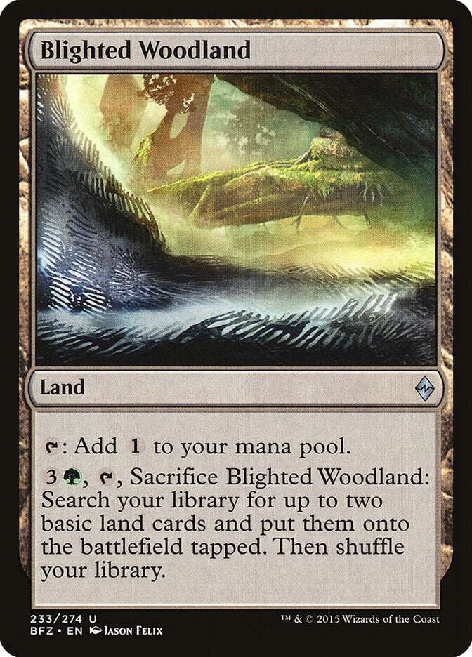 Blighted Woodland (233) - Battle for Zendikar (BFZ)