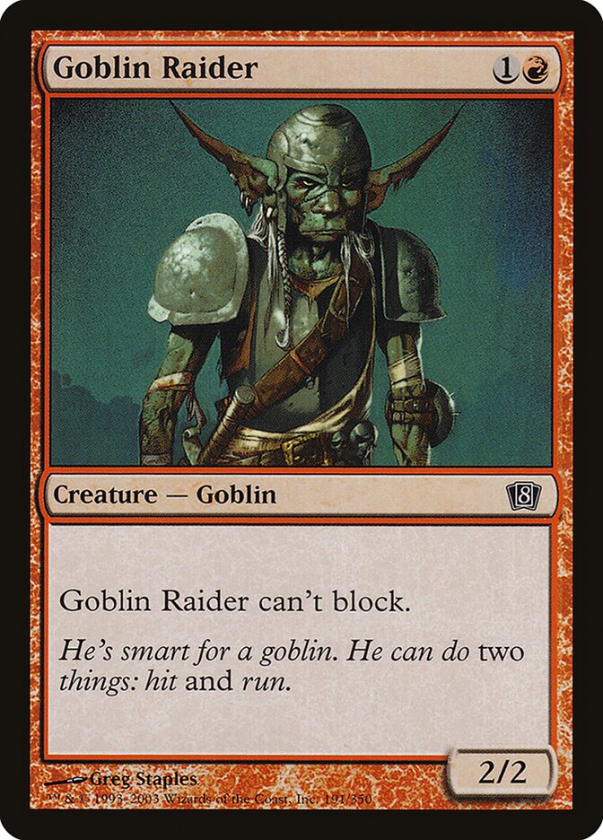 Goblin Raider (191) - Eighth Edition (8ED)