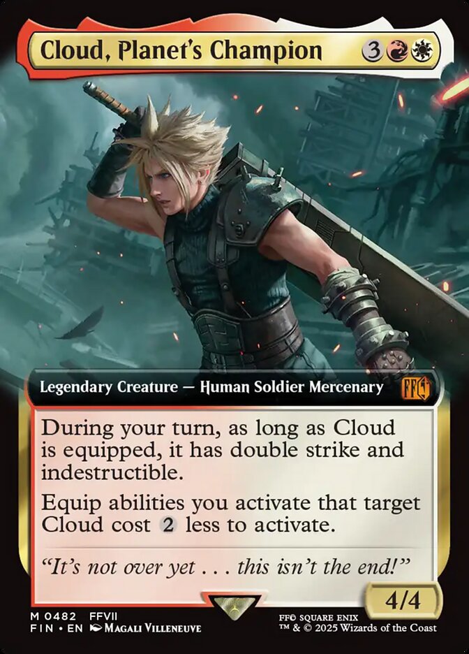 Cloud, Planet's Champion (482) - [Foil, Extended Art] Final Fantasy (FIN)