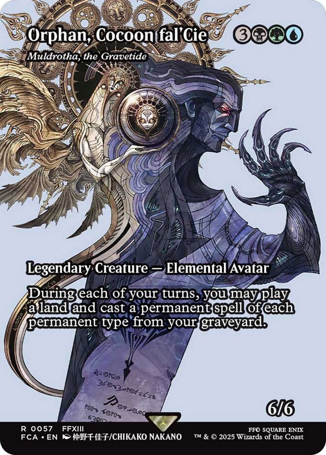 Orphan, Cocoon fal'Cie - Muldrotha, the Gravetide (57) - [Foil, Borderless] Final Fantasy: Through the Ages (FCA)