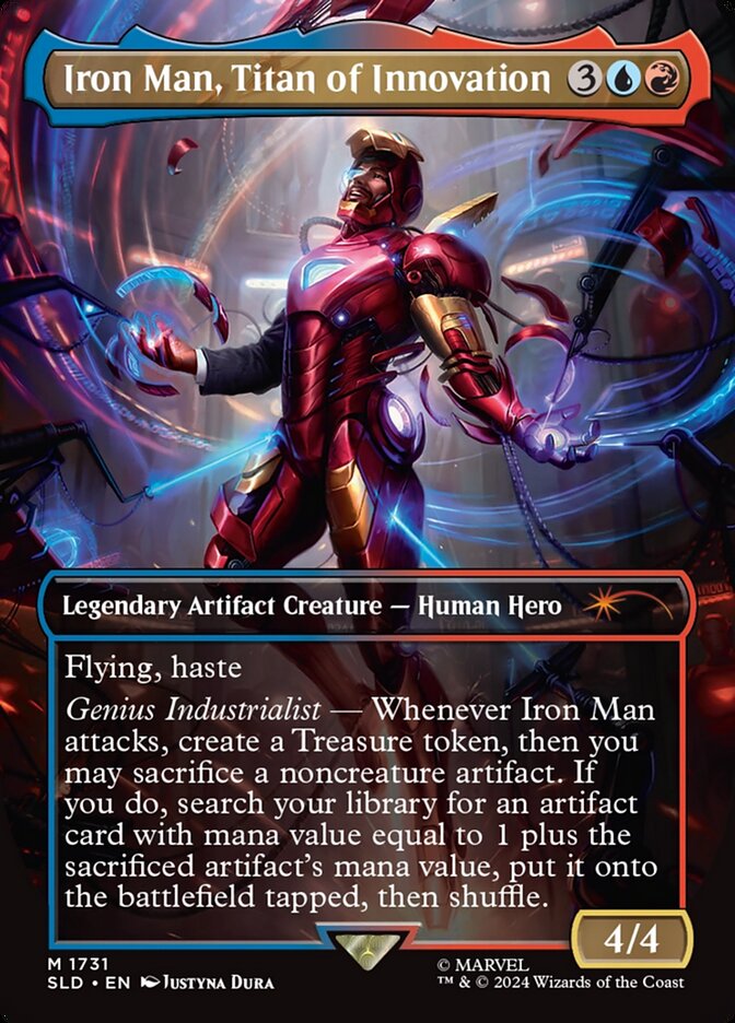 Iron Man, Titan of Innovation (1731) - [Foil, Borderless] Secret Lair Drop (SLD)