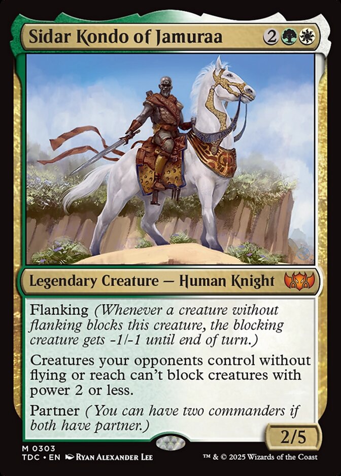 Sidar Kondo of Jamuraa (303) - Tarkir: Dragonstorm Commander (TDC)