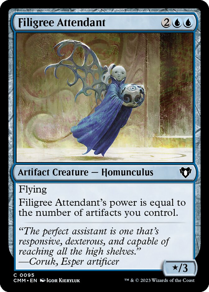 Filigree Attendant (95) - Commander Masters (CMM)