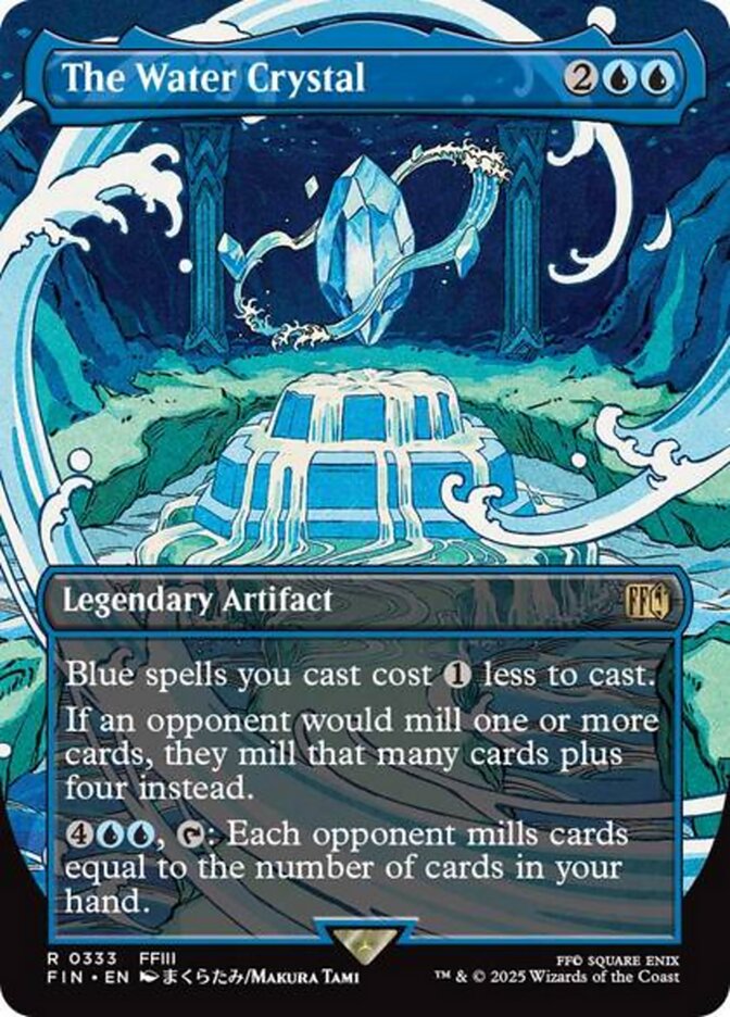 The Water Crystal (333) - [Foil, Borderless] Final Fantasy (FIN)