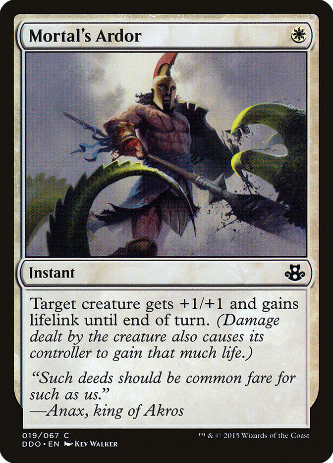 Mortal's Ardor (19) - Duel Decks: Elspeth vs. Kiora (DDO)