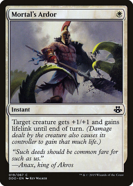 Mortal's Ardor (19) - Duel Decks: Elspeth vs. Kiora (DDO)