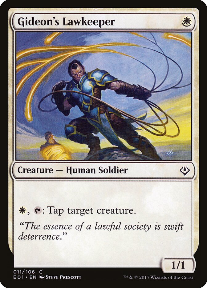 Gideon's Lawkeeper (11) - Archenemy: Nicol Bolas (E01)