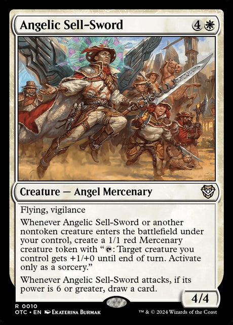 Angelic Sell-Sword (10) - Outlaws of Thunder Junction Commander (OTC)