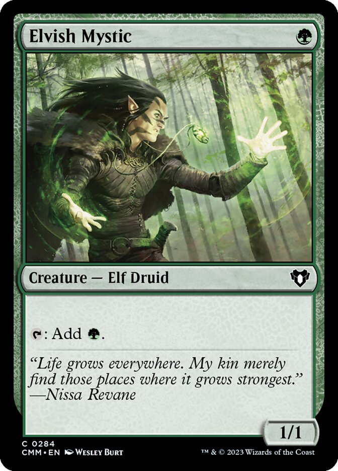 Elvish Mystic (284) - Commander Masters (CMM)