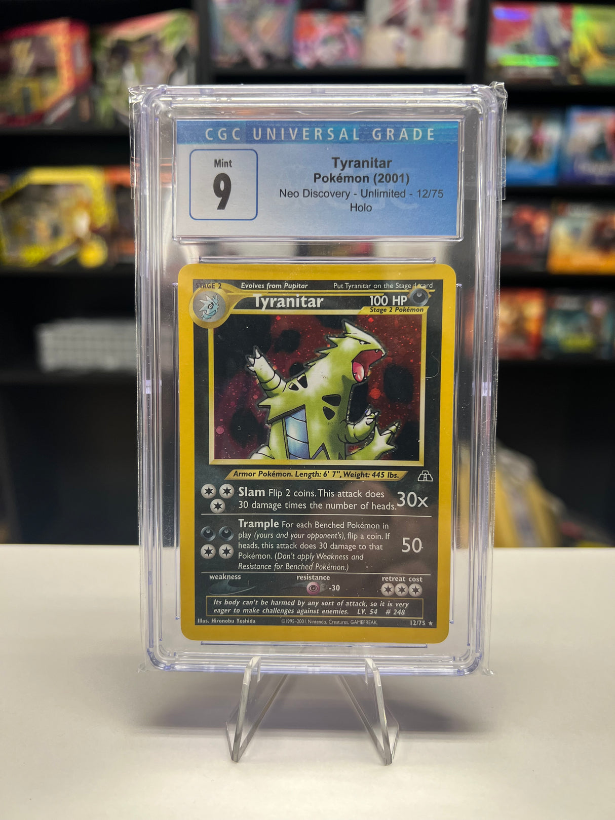 Tyranitar (12) - [Holo, Graded CGC 9] Neo Discovery (N2)