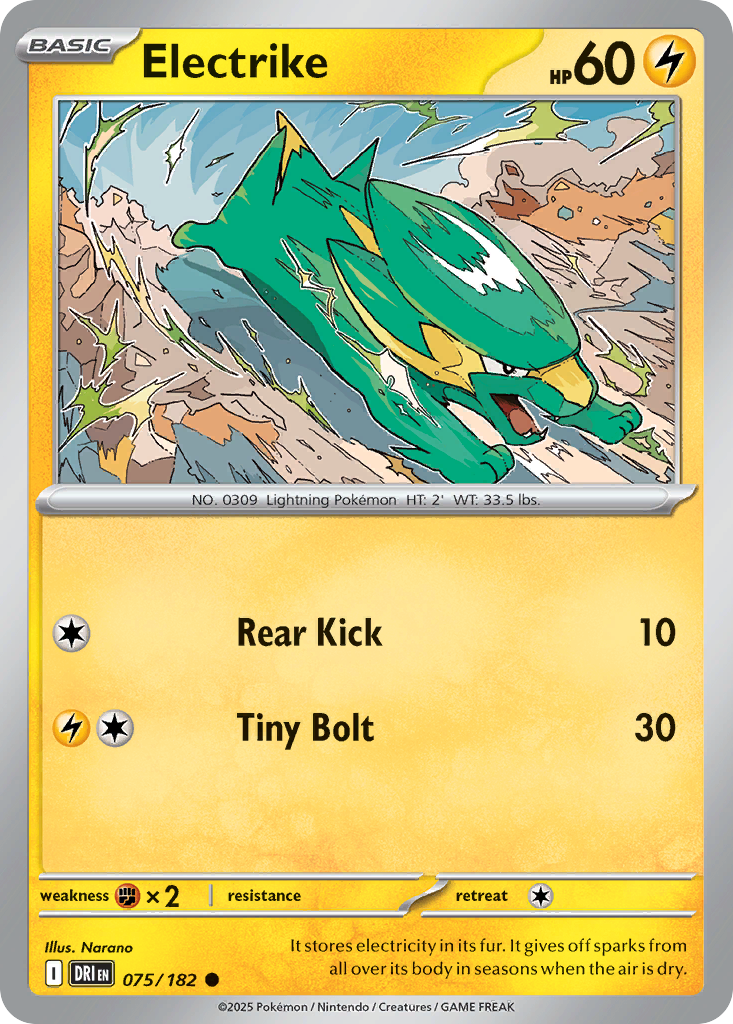 Electrike (75/182) - [Reverse Holo] Destined Rivals (DRI)