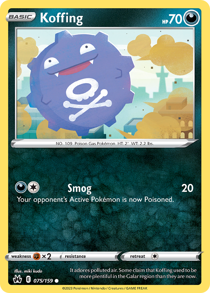 Koffing (75/159) - Crown Zenith (CRZ)