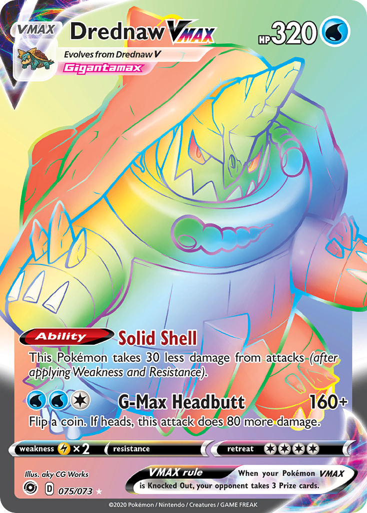Drednaw VMAX (75/73) - [Rainbow Holo] Champion's Path (CPA)