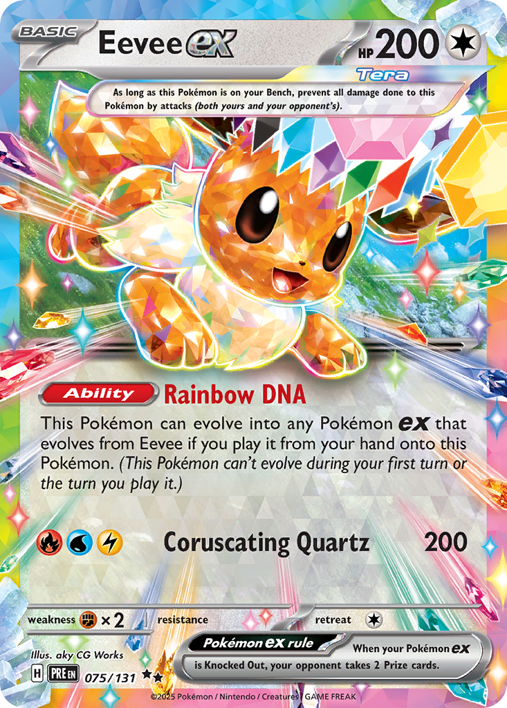 Eevee ex (75/131) - [Holo Foil] Prismatic Evolutions (PRE)