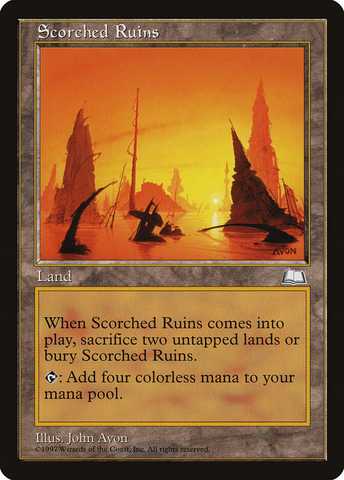 Scorched Ruins (166) - Weatherlight (WTH)