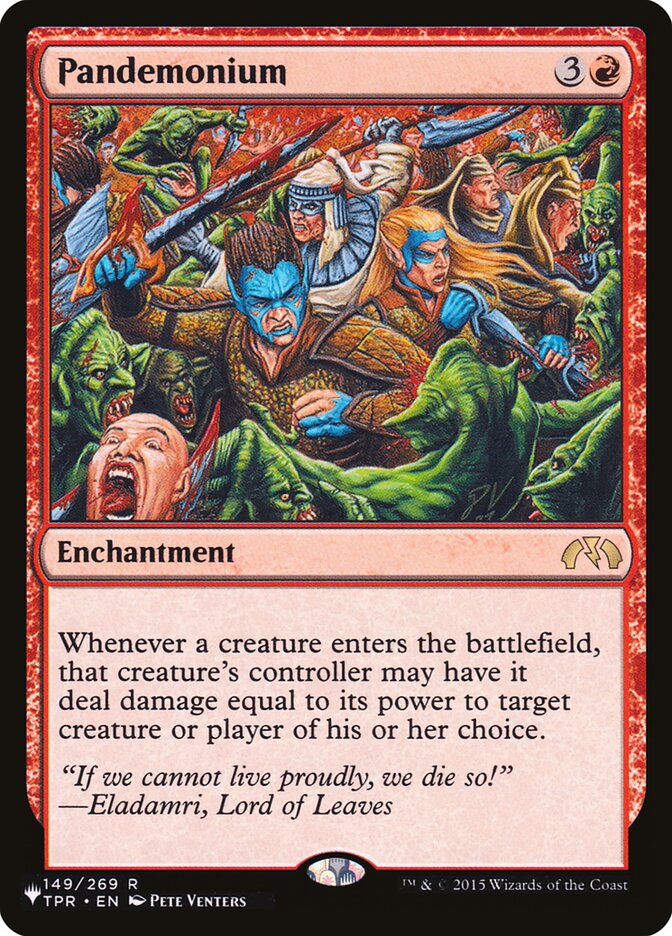 Pandemonium (TPR-149) - The List (PLST)