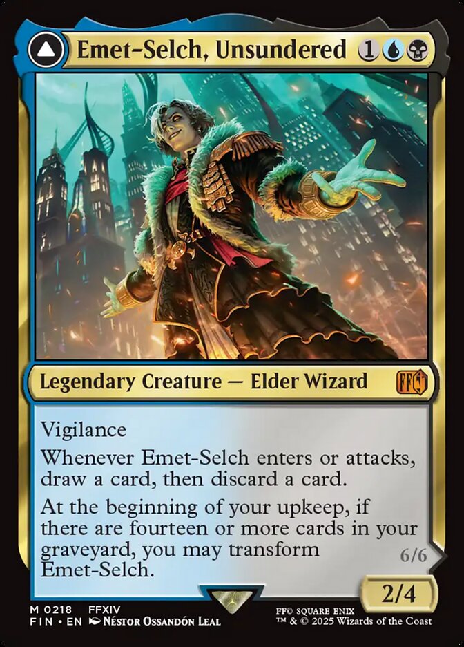 Emet-Selch, Unsundered // Hades, Sorcerer of Eld (218) - [Foil] Final Fantasy (FIN)