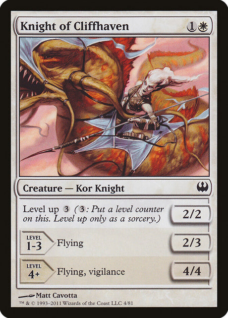 Knight of Cliffhaven (4) - Duel Decks: Knights vs. Dragons (DDG)