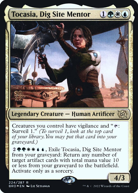 Tocasia, Dig Site Mentor (224s) - The Brothers' War Promos (PBRO)