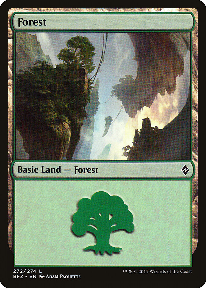 Forest (272a) - Battle for Zendikar (BFZ)