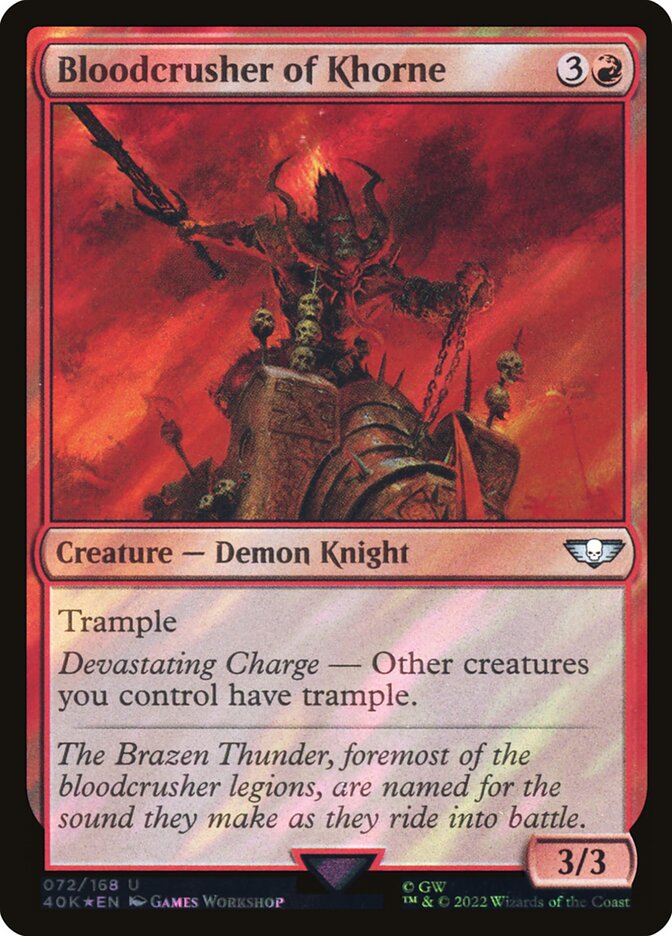 Bloodcrusher of Khorne (72★) - Warhammer 40,000 Commander (40K)