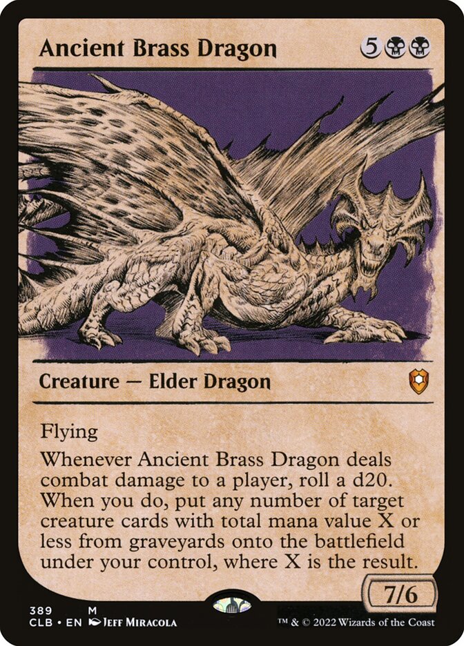 Ancient Brass Dragon (389) - Commander Legends: Battle for Baldur's Gate (CLB)