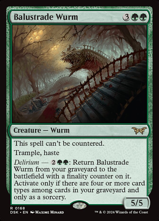 Balustrade Wurm (168) - Duskmourn: House of Horror (DSK)