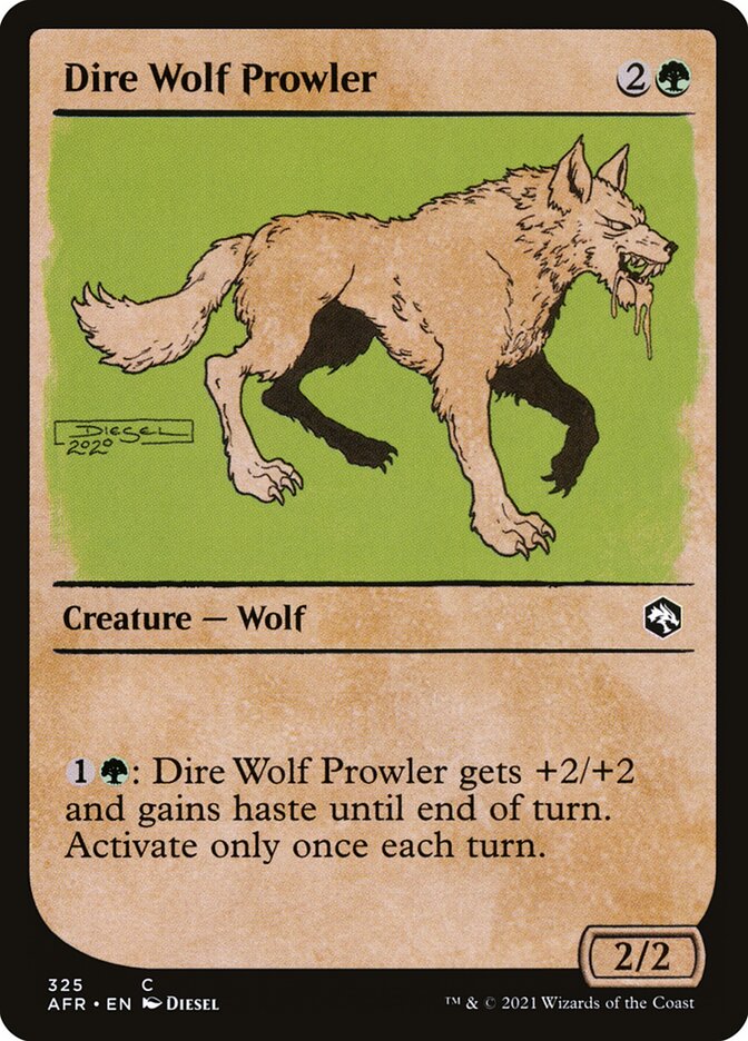 Dire Wolf Prowler (325) - Adventures in the Forgotten Realms (AFR)