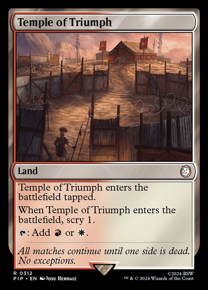 Temple of Triumph - [Foil] Fallout (PIP)