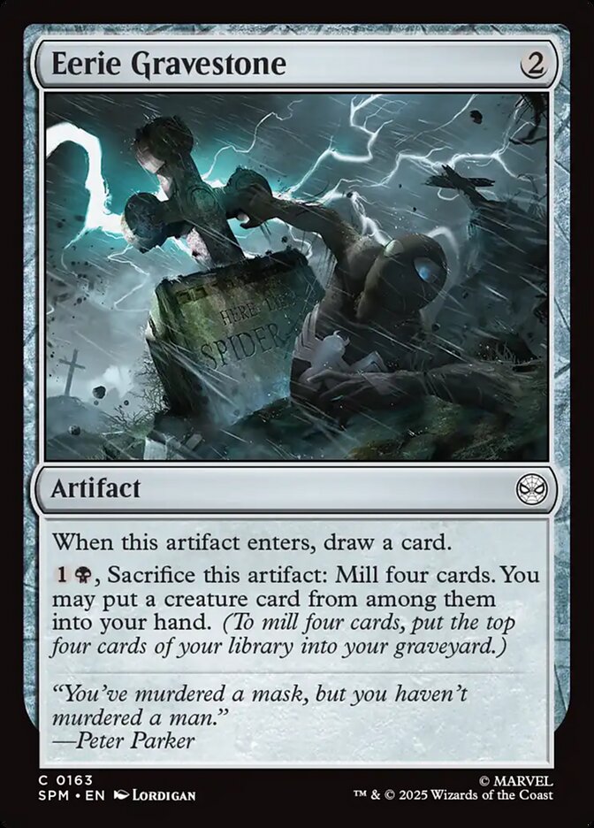 Eerie Gravestone (163) - [Foil] Marvel's Spider-Man (SPM)