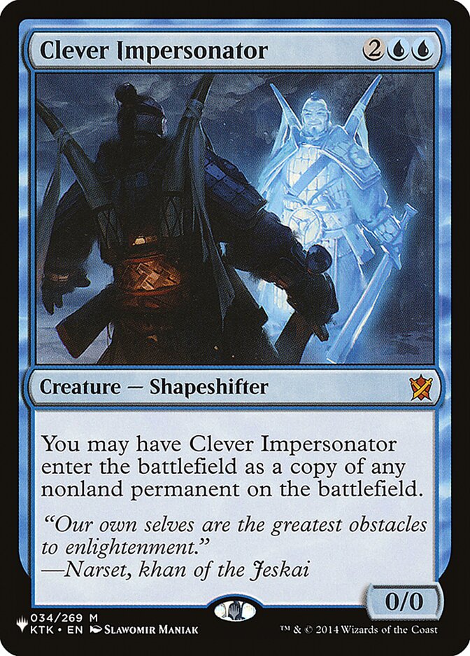 Clever Impersonator (KTK-34) - The List (PLST)