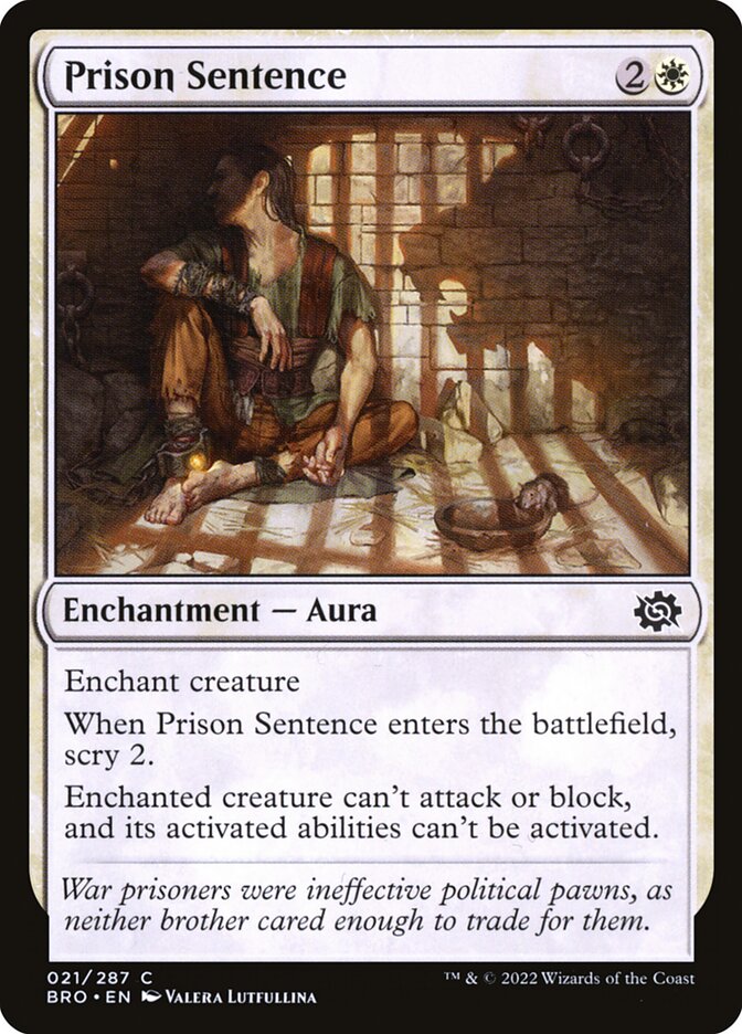 Prison Sentence (21) - The Brothers' War (BRO)
