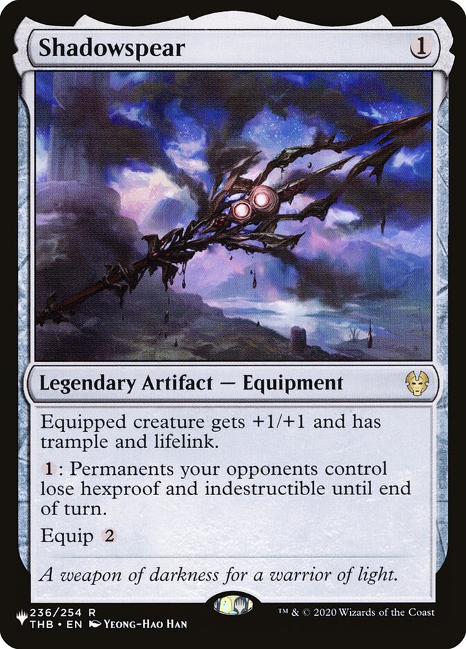 Shadowspear (THB-236) - The List (PLST)