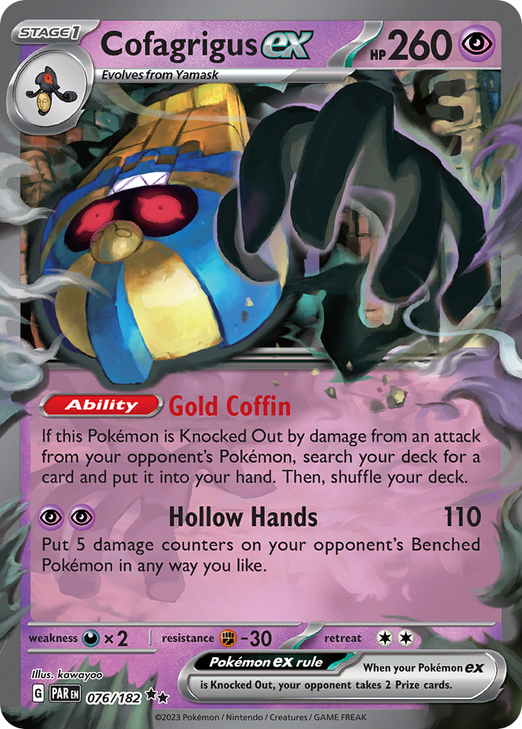 Cofagrigus ex (76/182) - [Holo Foil] Paradox Rift (PAR)