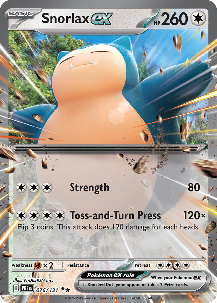 Snorlax ex (76/131) - [Holo Foil] Prismatic Evolutions (PRE)