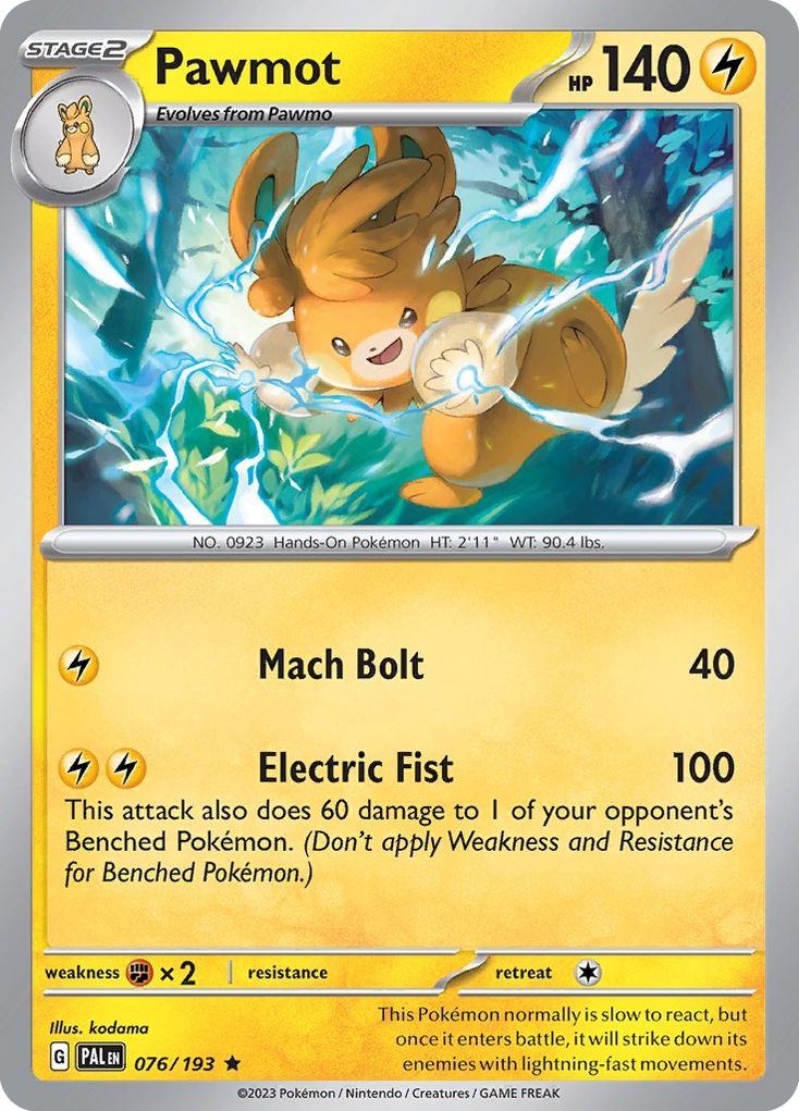 Pawmot (76/193) - [Holo Foil] Paldea Evolved (PAL)