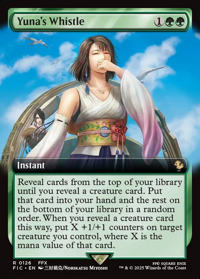 Yuna's Whistle (126) - [Foil, Extended Art] Final Fantasy Commander (FIC)